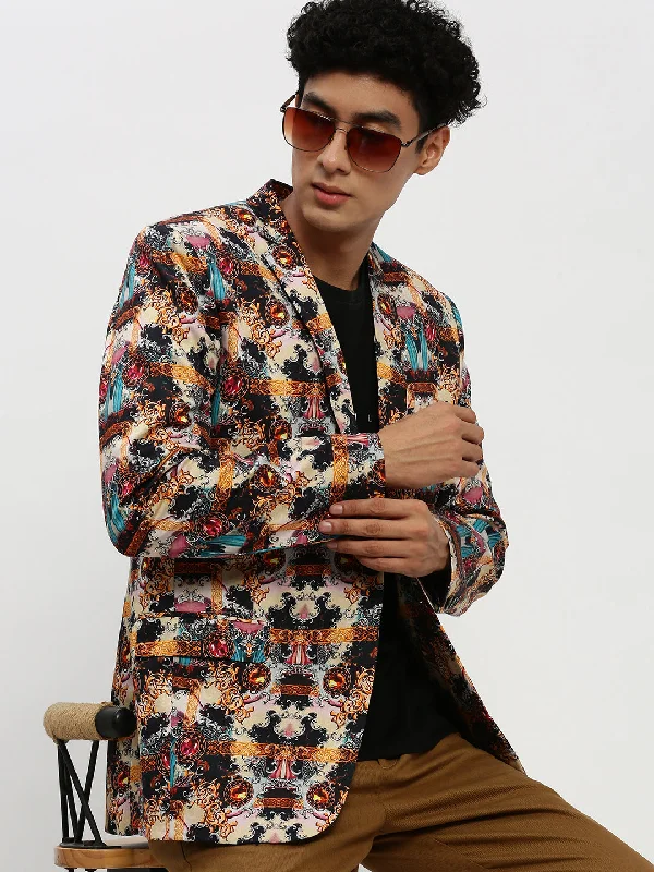 Men Multi Printed Blazer